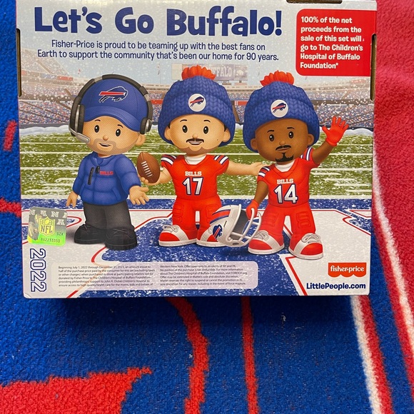 BUFFALO BILLS 2022 Little People Josh Allen, Stefon Diggs, Sean McDermot… - Picture 3 of 5